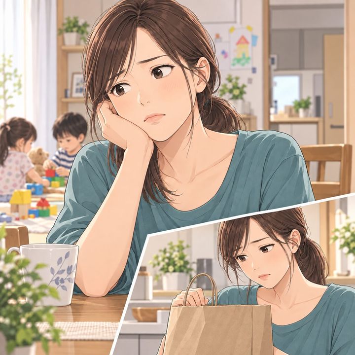 産後の家庭で自分の変化を考える女性を描いた漫画アイキャッチ