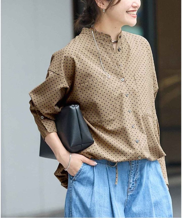 画像: 「ウーリッシュツイルタックボリュームシャツ」￥16,500 出典：ジャーナル スタンダード