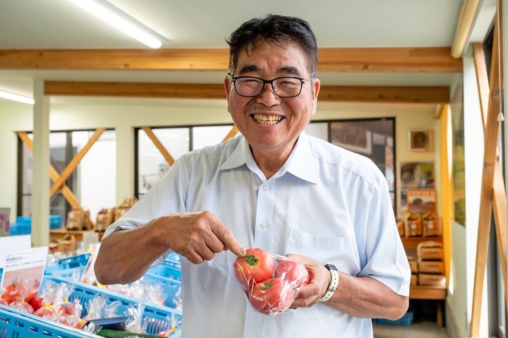 「道の駅 東山道伊王野」の直売所スタッフ