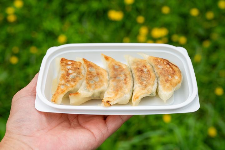 「道の駅 東山道伊王野」の「手作り焼き餃子」350円