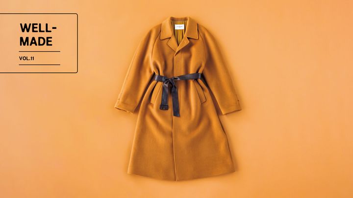 《SAINT LAURENT》のダブルフェイスウールのバルマカーンコート