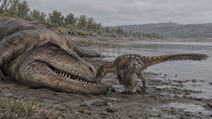 頂点捕食者アルバートサウルスの化石に「小さな恐竜の歯形」を発見