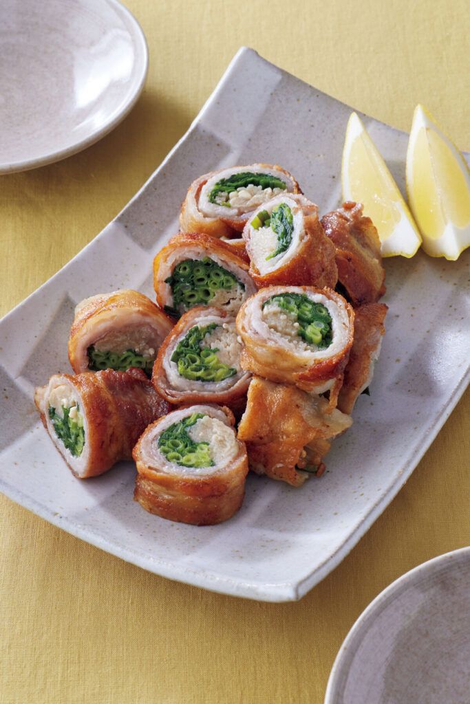 えのきとねぎの豚バラ巻き焼き
