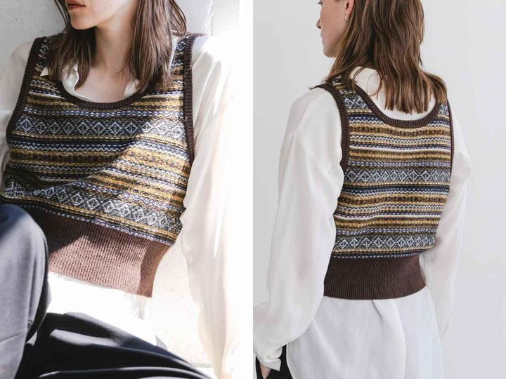 画像: 「フェアアイルニットベスト」￥14,300 出典：アーバンリサーチ