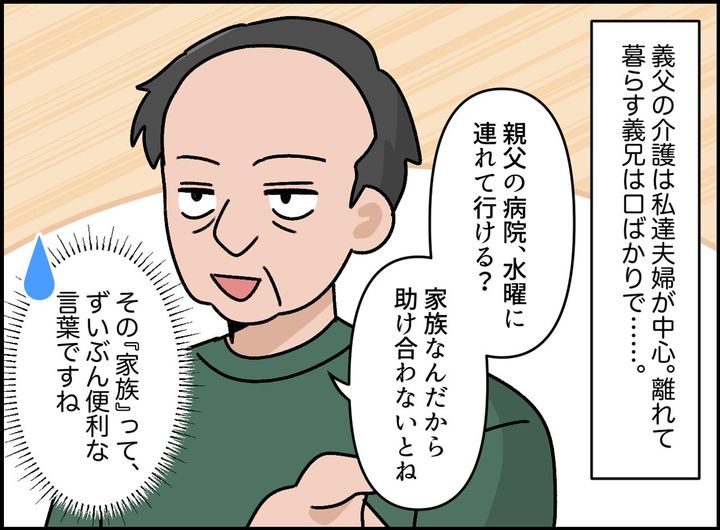 画像1: 口だけ出して動かない義兄