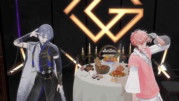 「main dishが足りてない」赤城ウェン、小柳ロウ(ぎゃうるふ) (C)ANYCOLOR, Inc.