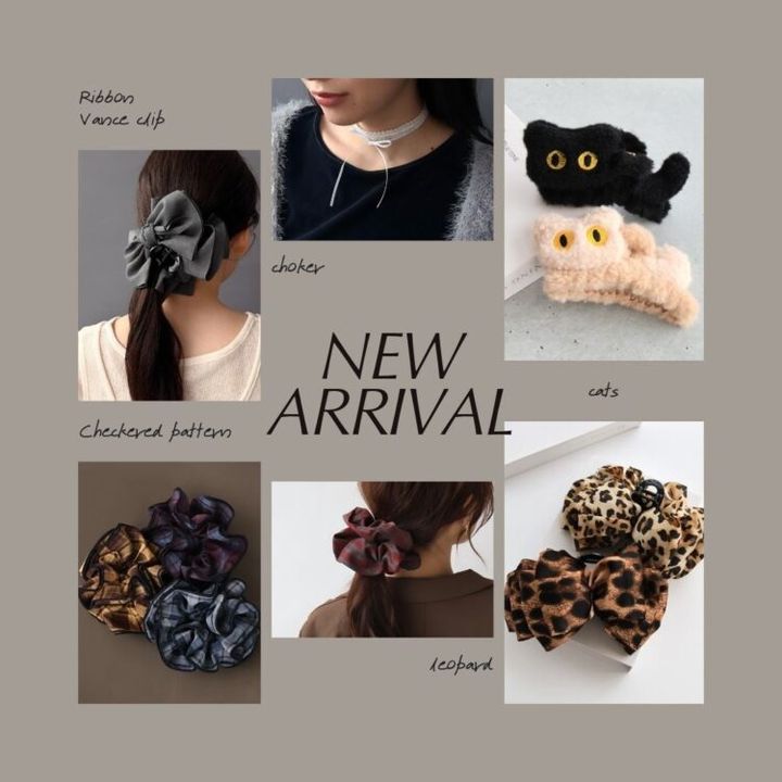 秋のヘアアクセサリーとリボンチョーカーの新作ラインアップ