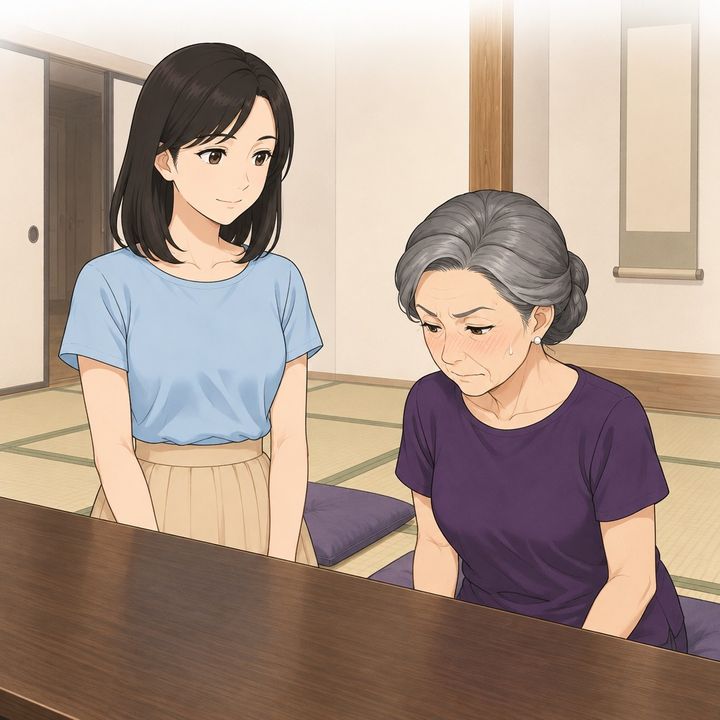 【漫画】「嫁は下座でしょ、どいて」と上座で胸を張り私を追い払う義母。言われた席へ行った私の一言で態度が一変
