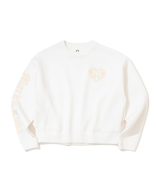 WHITEのニットプルオーバー