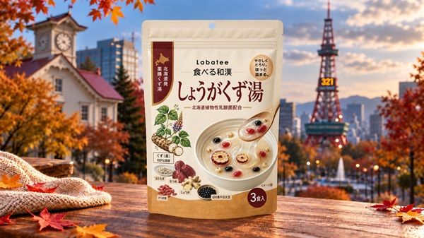 北海道発ウェルネスブランド「Labatee」が「Labatee 食べる和漢 しょうがくず湯」発売