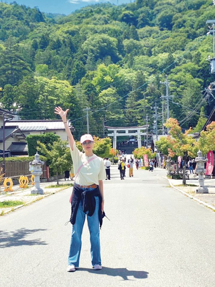 観月ありささんと諏訪大社