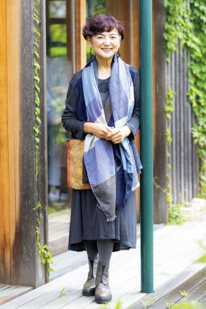 江波戸玲子さんの着こなしのコツ