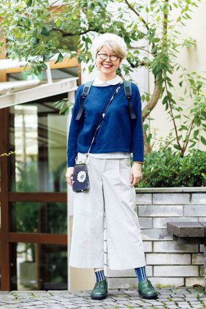 70代ファッションのお手本：内原加代子さん（71歳）