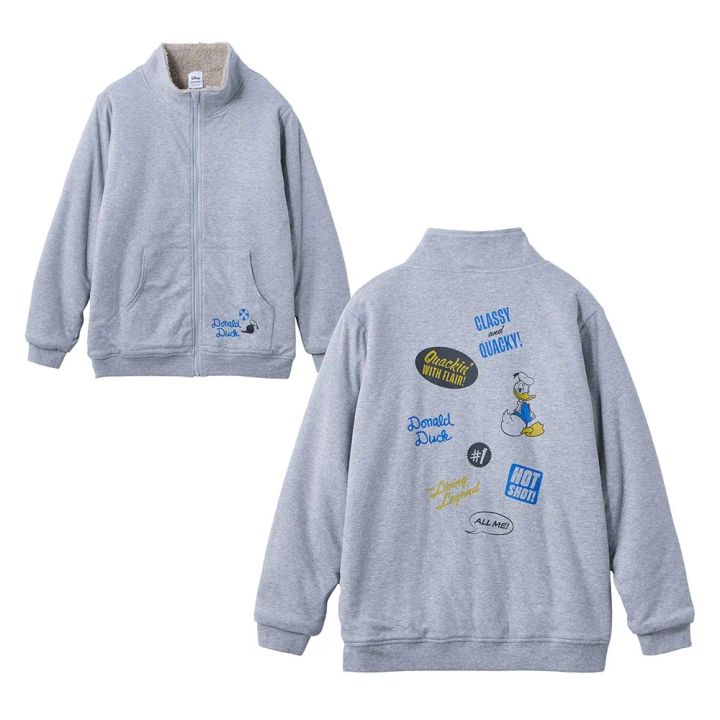 裏ボアジップアップブルゾン ドナルド