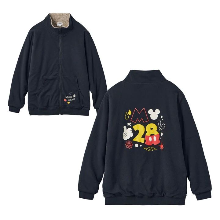 裏ボアジップアップブルゾン ミッキー