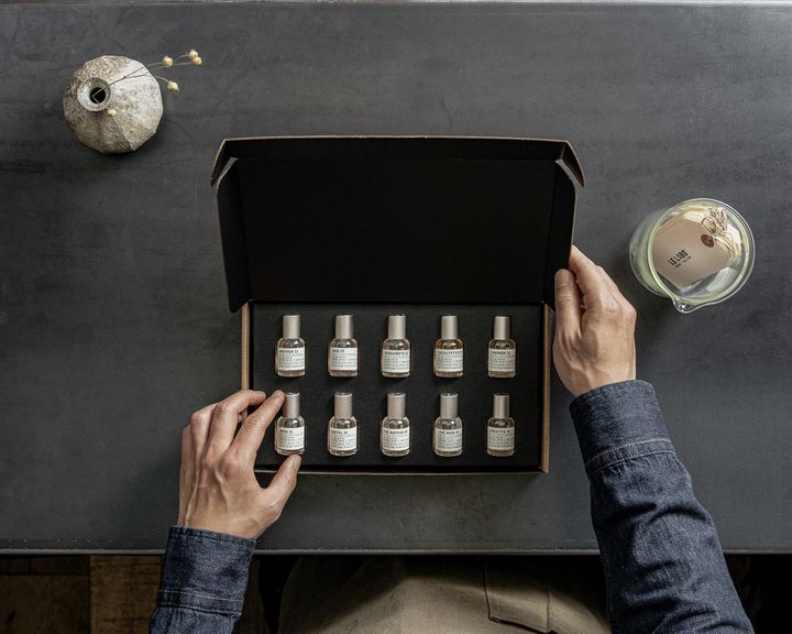 「ホリデー ディスカバリー セット 10X7ML」のボックスを開けたところ