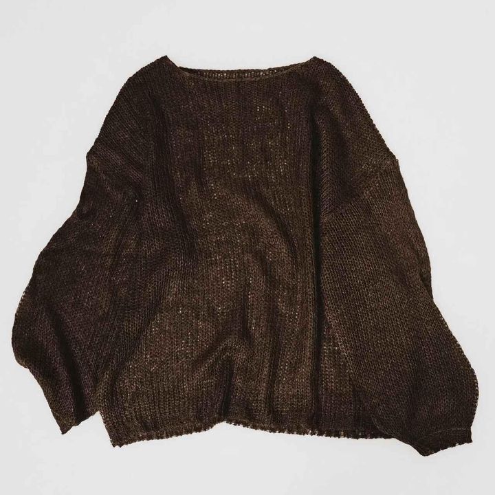 画像: 「モヘアタッチ カラー ルーズ ニット プルオーバー」￥4,499 出典：フリークス ストア