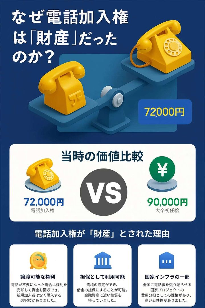 なぜ電話加入権は「財産」だったのか？