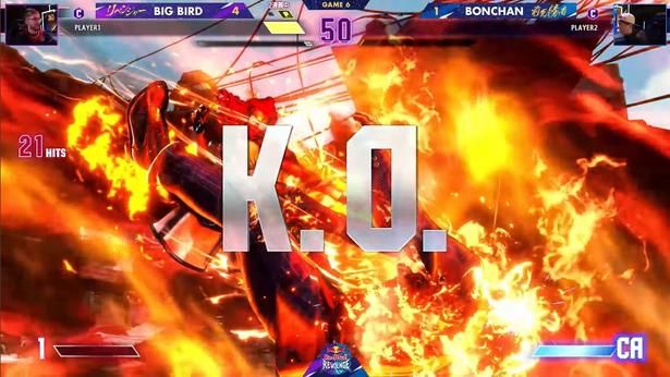 勝利カウント5-1で、Big Bird選手が勝利
