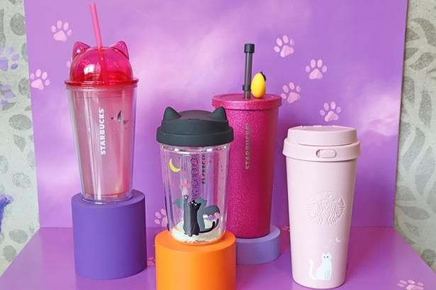ねこ耳デザインのリッド(ふた)がかわいいカップタンブラーやグラスカップも！ねこモチーフのグッズがずらり