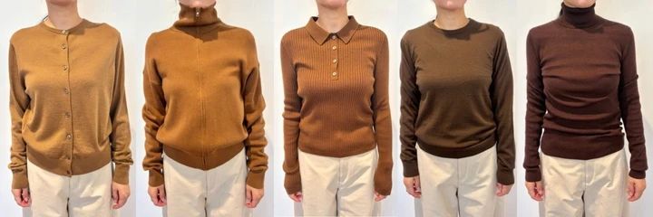 【シルエットを比較】同じMサイズでもここまで違う！ 上半身の見え方をチェック