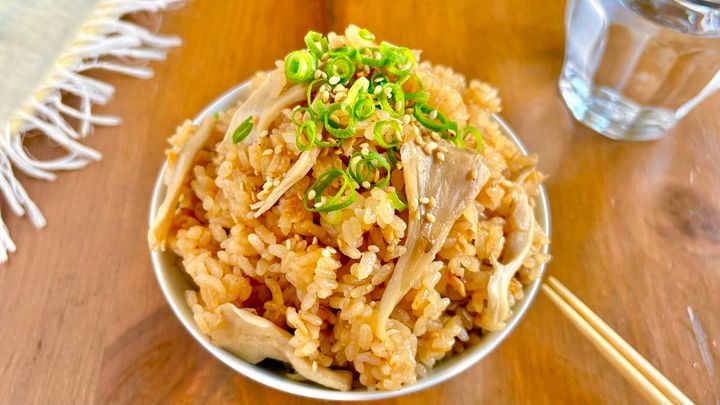 生姜香るツナとまいたけの炊き込みご飯