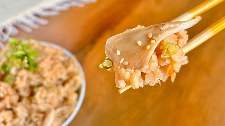 生姜香るツナとまいたけの炊き込みご飯