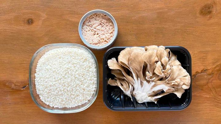 生姜香るツナとまいたけの炊き込みご飯