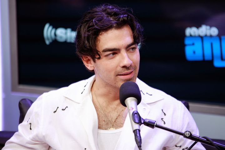 NEW YORK, NEW YORK - APRIL 07: Joe Jonas of The Jonas Brothers visits SiriusXM Studios on April 07, 2023 in New York City. (Photo by Jason Mendez/Getty Images)