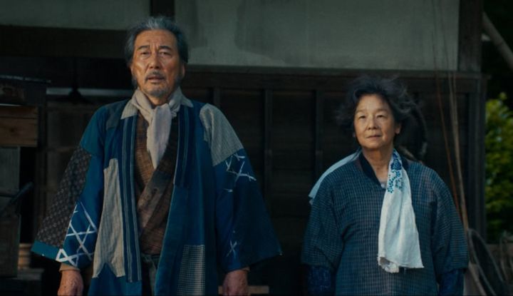 映画『わたしの知らない子どもたち』より海苔漁師の夫妻、山井甚平（役所広司）と山井けい（田中裕子）