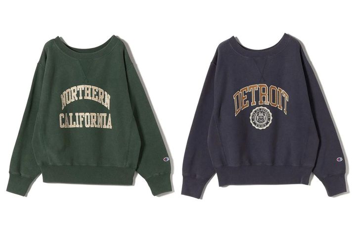 画像: 「別注リバー スウィーブ ロゴ スウェット」各￥15,950【チャンピオン × シップス】 出典：シップス