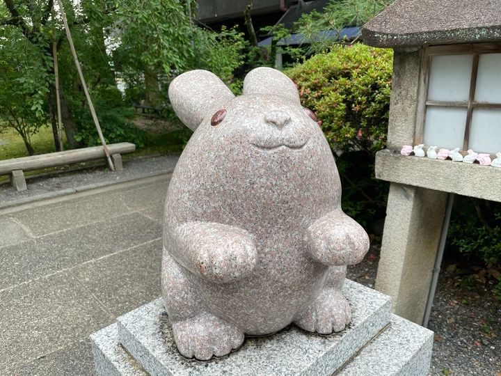 安産祈願は京都の岡崎神社へ かわいいうさぎに囲まれて家族3人の幸せを願うひととき_2