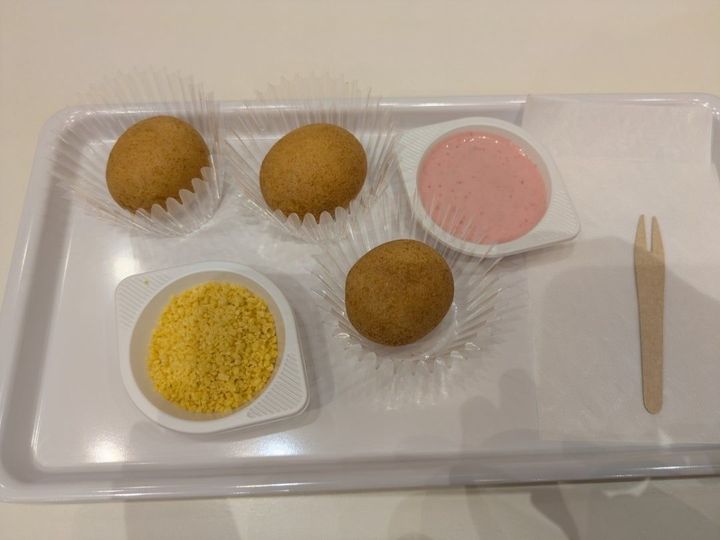 ドーナツ、トッピング、チョコが、選べます！