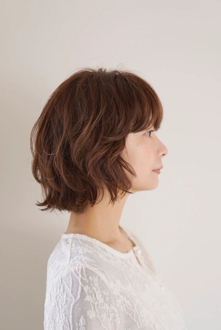 30代 髪型 ボブのサイド