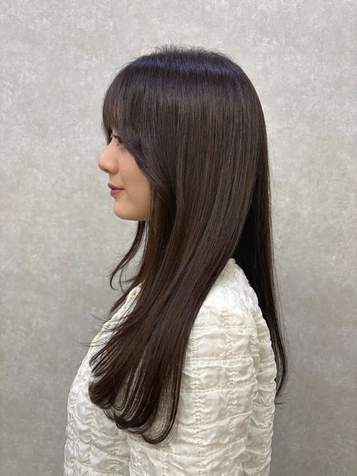 30代 髪型 ロングのサイド