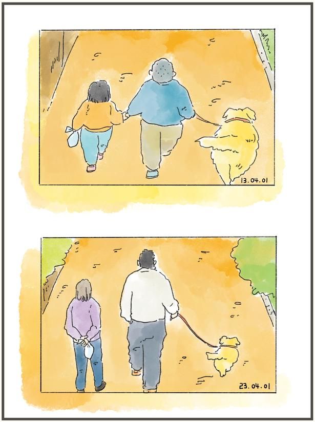 昔と今 （C）中山有香里／KADOKAWA