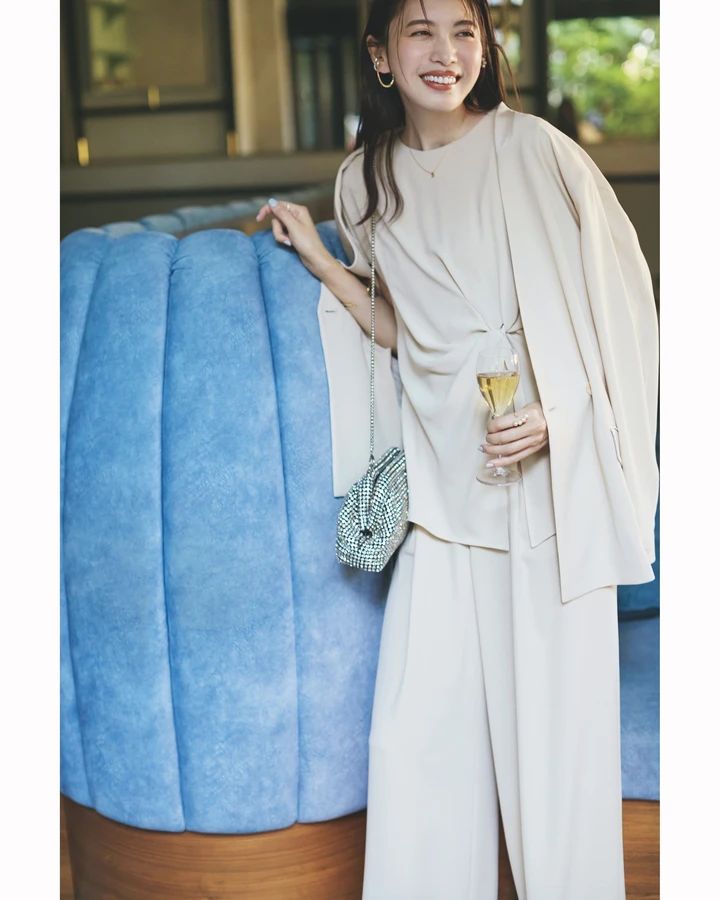 宮田聡子 セットアップコーデ