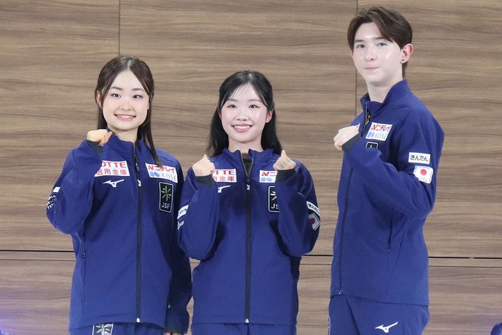 島田麻央（左から）、中井亜美、中田璃士 撮影：SPREAD編集部