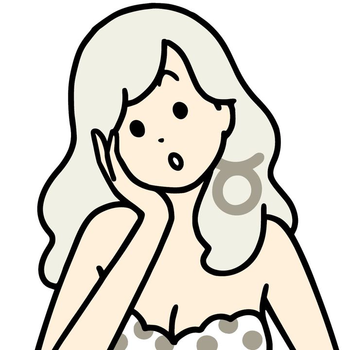 牡牛座モチーフの女の子イラスト
