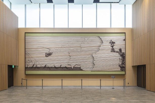 【写真】岐阜県庁1階のホワイエが『VIVANT』の聖地と化している！ 画像提供：岐阜県庁