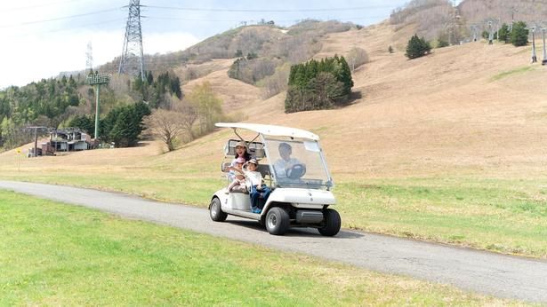 普通免許があれば運転可能な「お散歩カート」。料金は15分1500円