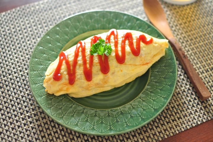 基本の薄焼き卵のオムライス