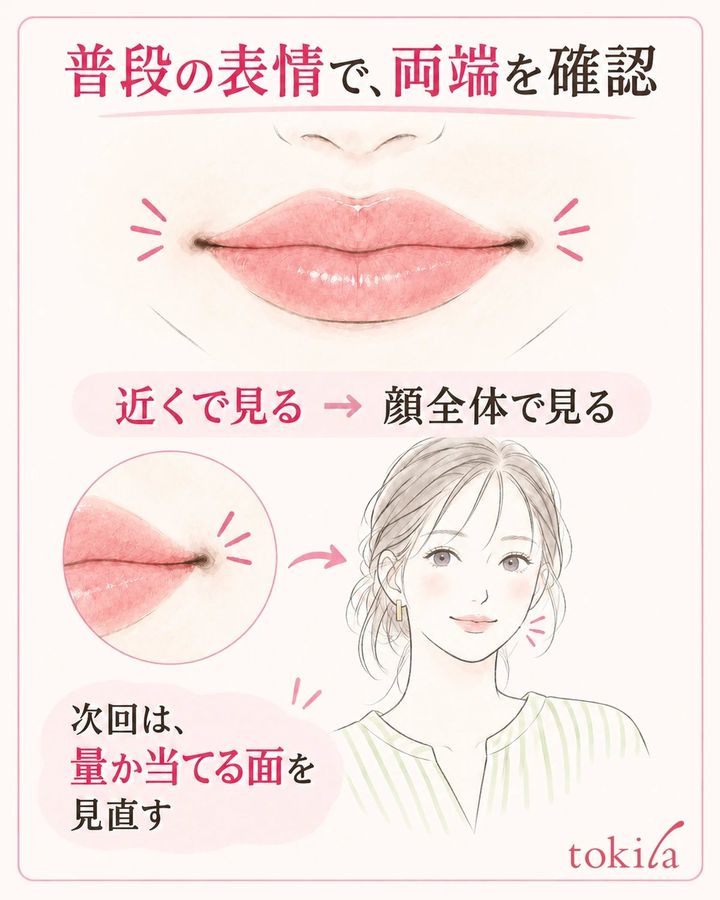 自然な表情の両端を確認し、次回は困った工程を一つ見直します。