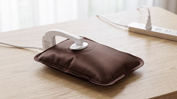 腰やお腹まわりに固定できるベルト付き、家事や仕事中もあったかい充電式湯たんぽ登場