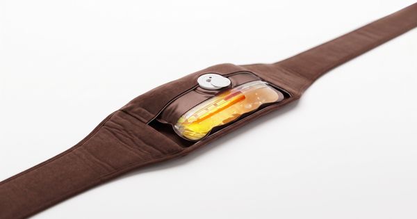 腰やお腹まわりに固定できるベルト付き、家事や仕事中もあったかい充電式湯たんぽ登場