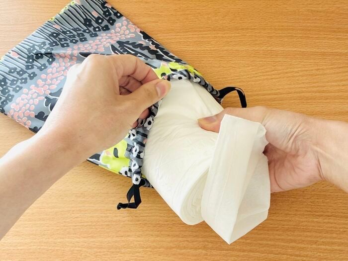 【眠っていた巾着袋】が大活躍！ボックスティッシュの使い勝手が抜群にアップしますよ♡