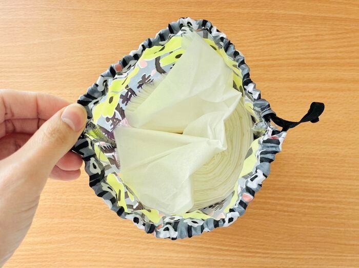 【眠っていた巾着袋】が大活躍！ボックスティッシュの使い勝手が抜群にアップしますよ♡