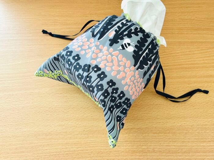 【眠っていた巾着袋】が大活躍！ボックスティッシュの使い勝手が抜群にアップしますよ♡