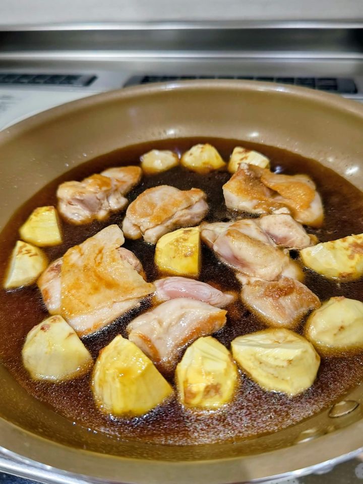鶏肉と栗の旨煮