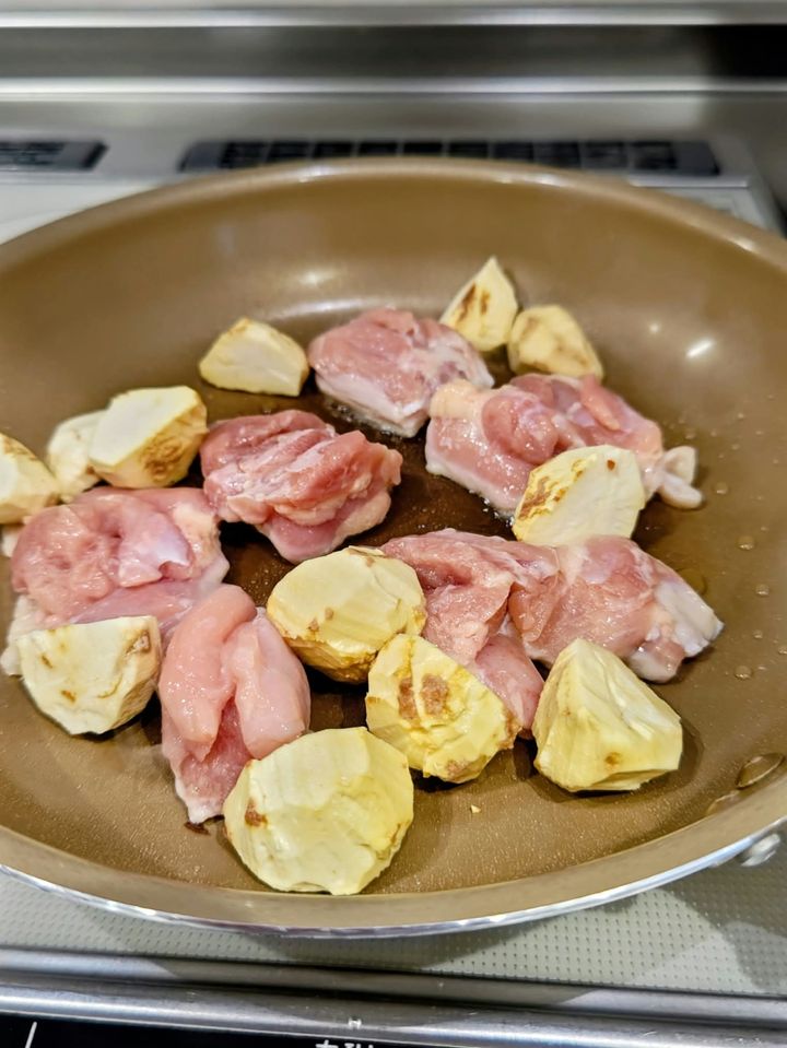 鶏肉と栗の旨煮